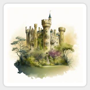 Castle Watercolor Dream Sticker